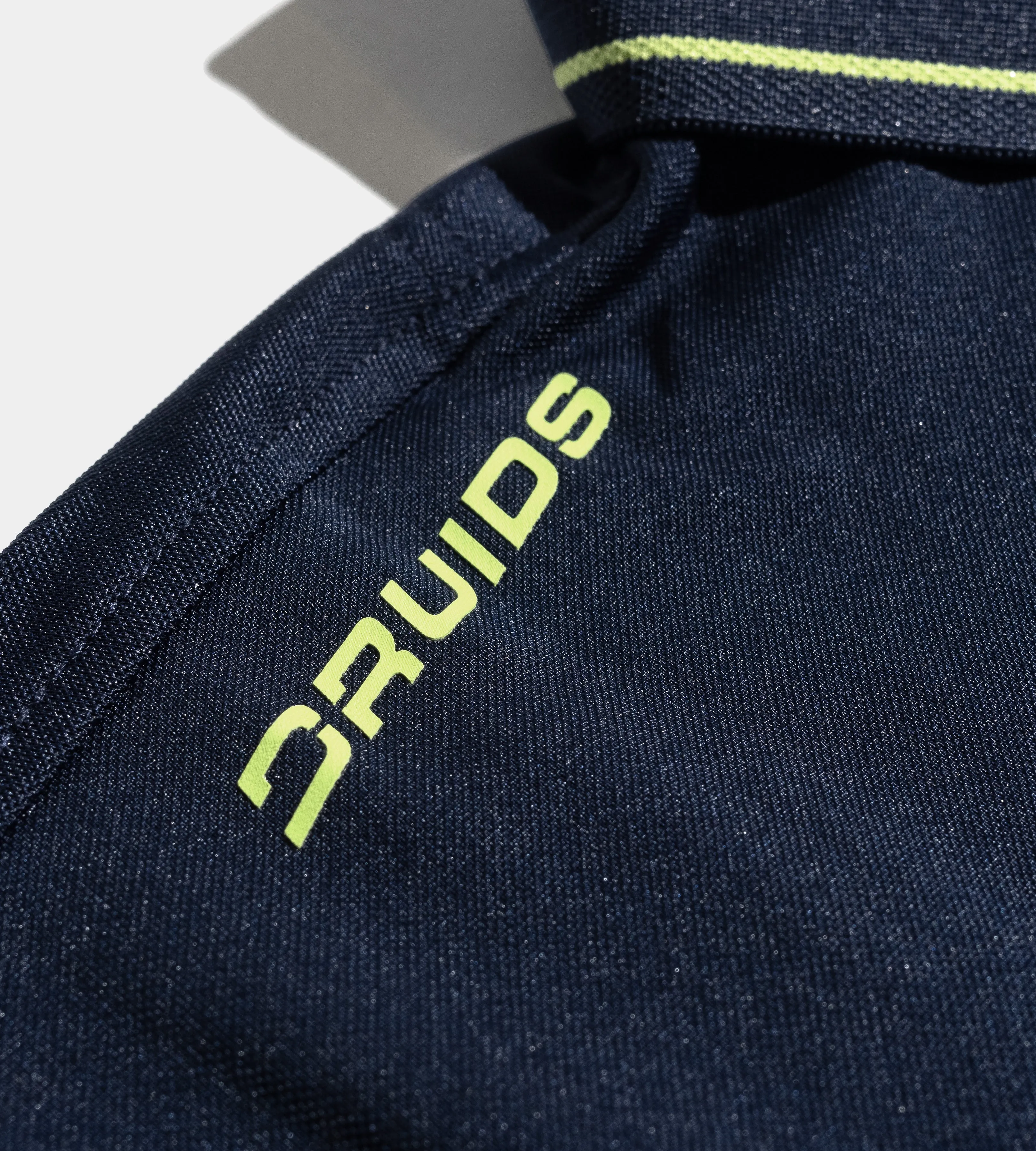 LEADER LONG SLEEVE POLO - NAVY/LIME