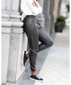 Leather Like Jogger