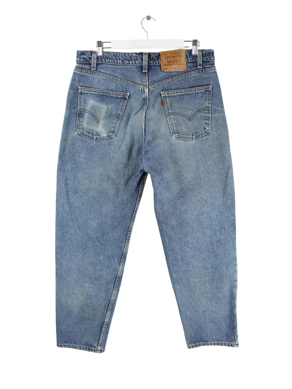 Levi's 550 Relaxed Fit Vintage 1997 Orange Tab Jeans Blau W36 L30