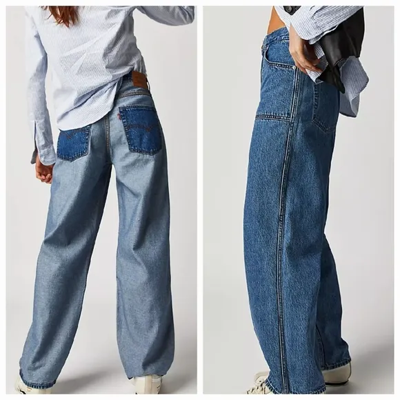 Levi’s  Reversible Dad Baggy Wide Leg Jeans Size 24