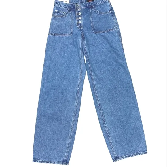 Levi’s  Reversible Dad Baggy Wide Leg Jeans Size 24