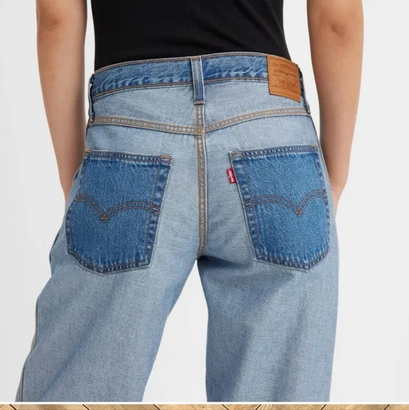 Levi’s  Reversible Dad Baggy Wide Leg Jeans Size 24