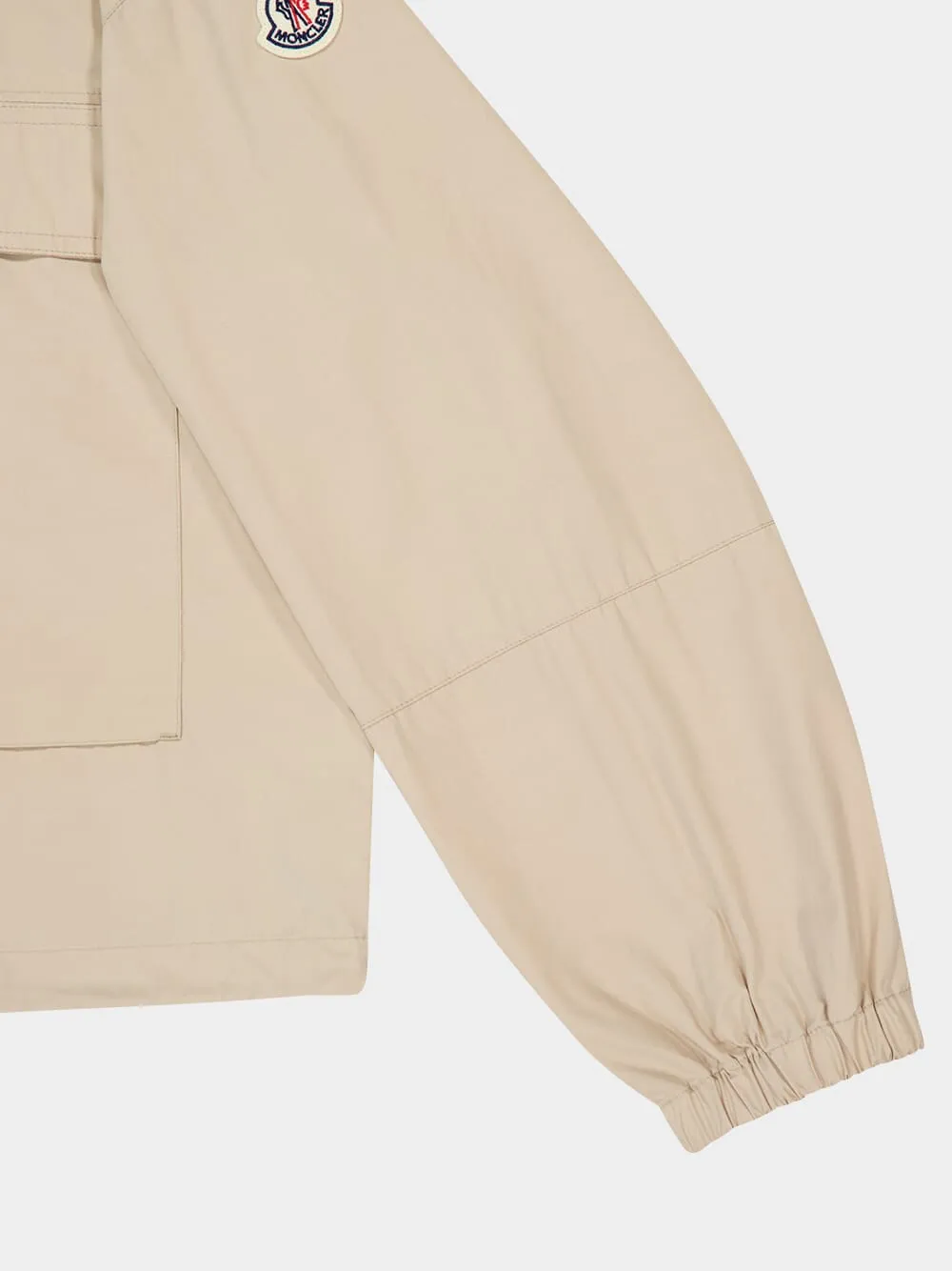 Light Beige Sauvan Hooded Parka