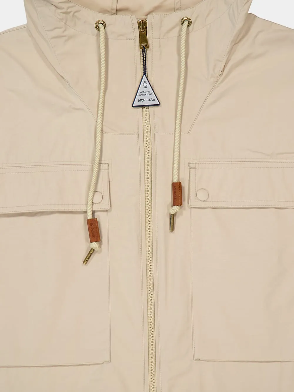 Light Beige Sauvan Hooded Parka