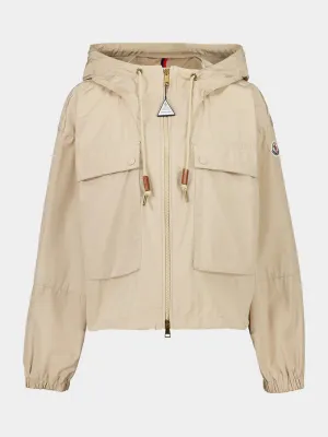 Light Beige Sauvan Hooded Parka