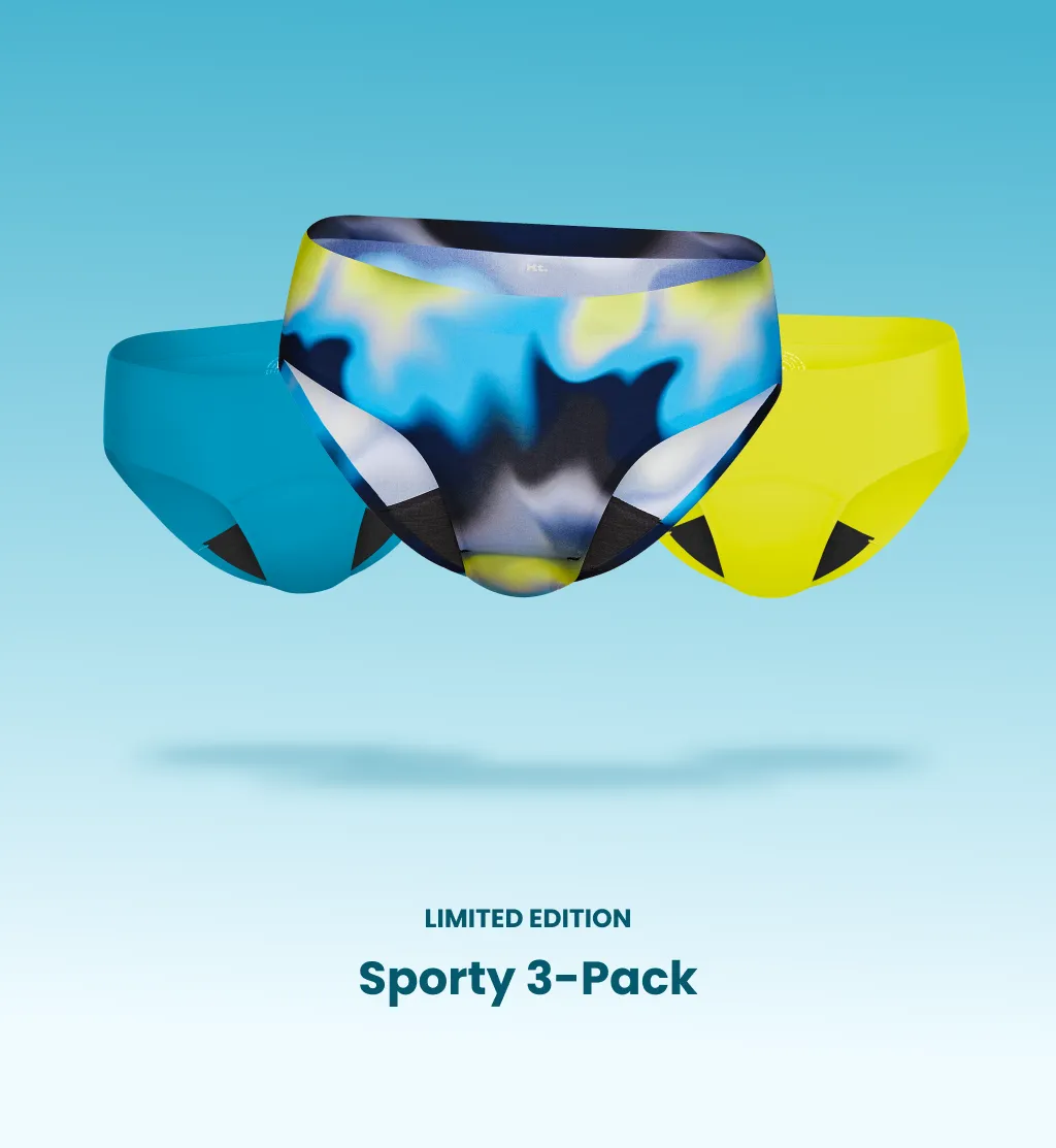 Light Leakproof No-Show Underwear Bikini 3-Pack (Kit Item)