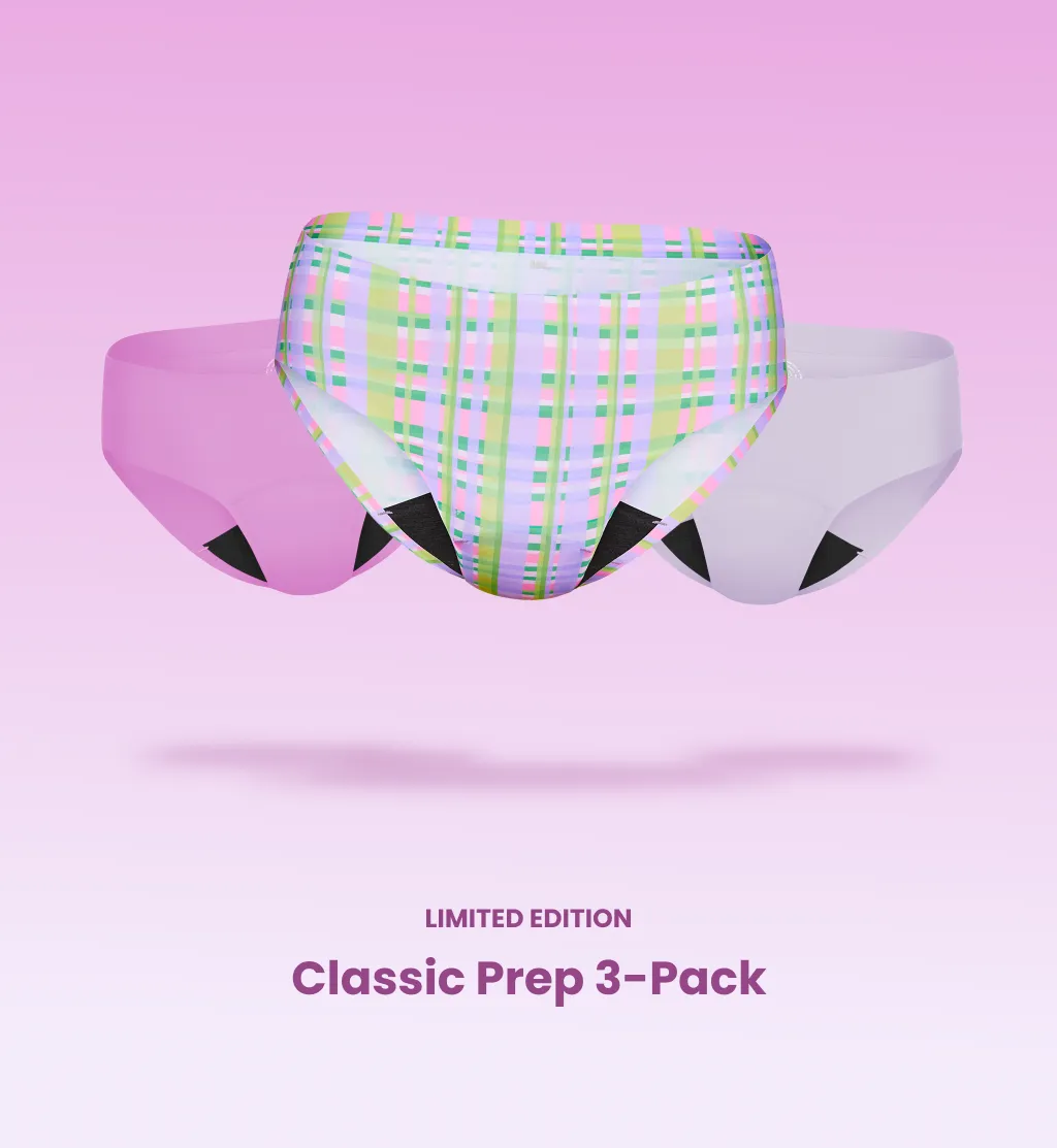 Light Leakproof No-Show Underwear Bikini 3-Pack (Kit Item)