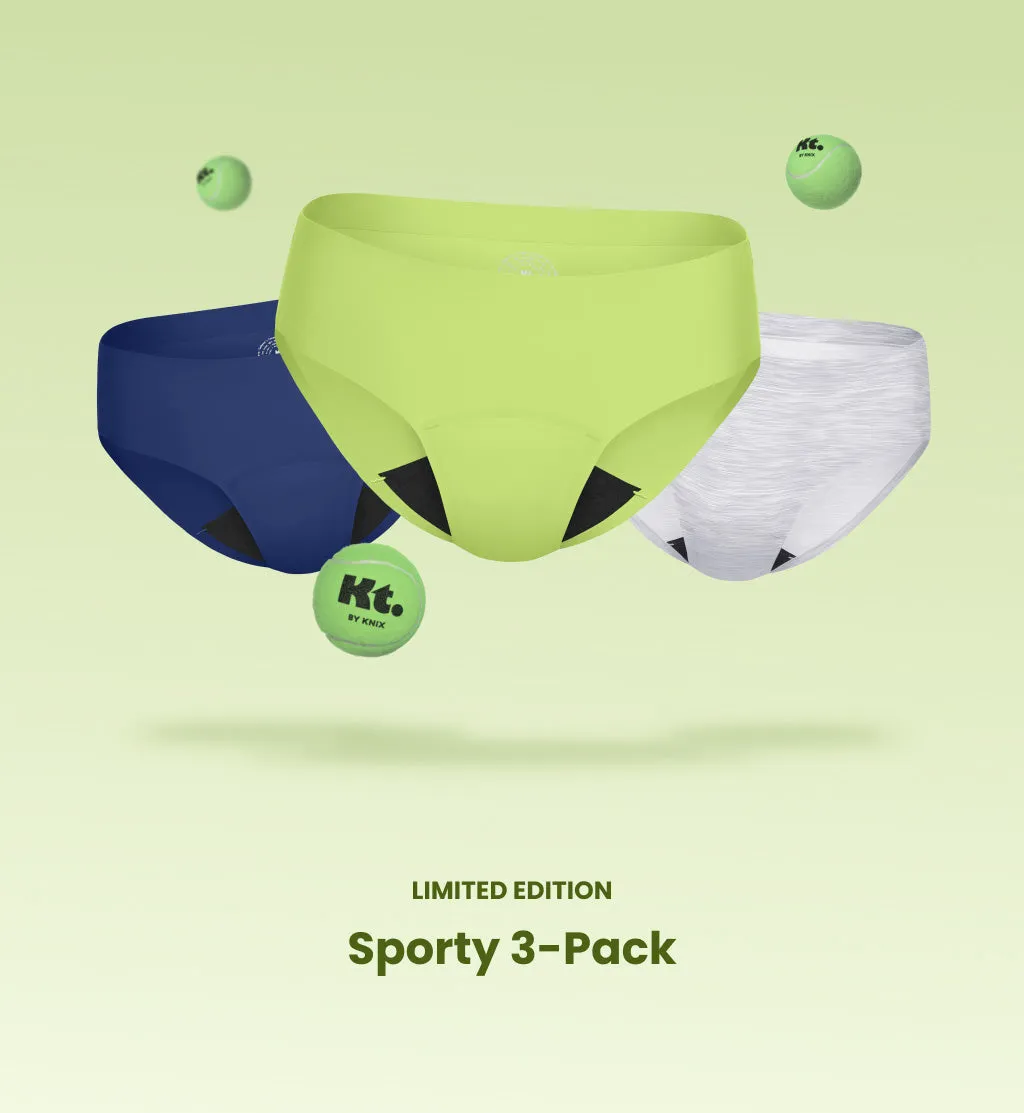 Light Leakproof No-Show Underwear Bikini 3-Pack (Kit Item)