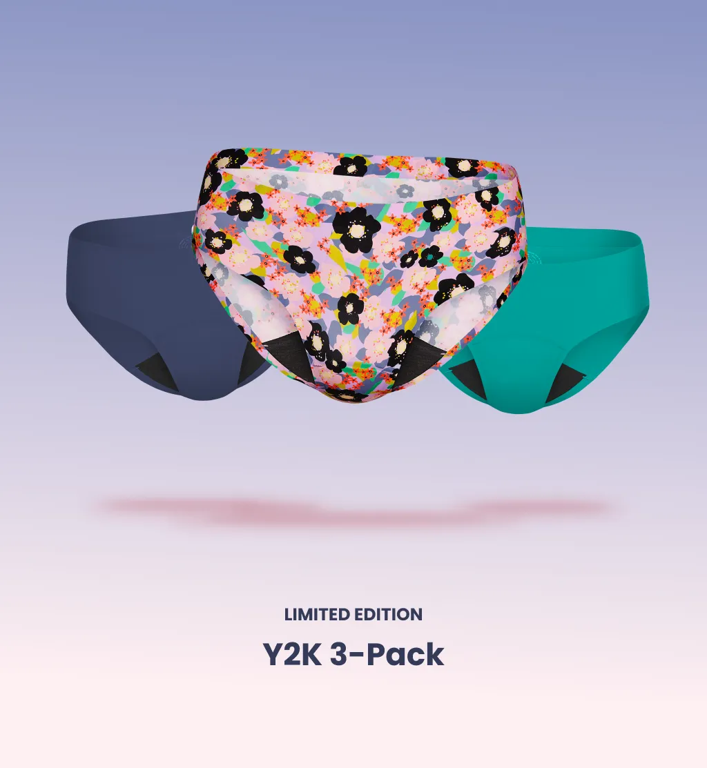 Light Leakproof No-Show Underwear Bikini 3-Pack (Kit Item)