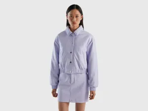 LIGHTWEIGHT BOMBER IN IMITATION LEATHER