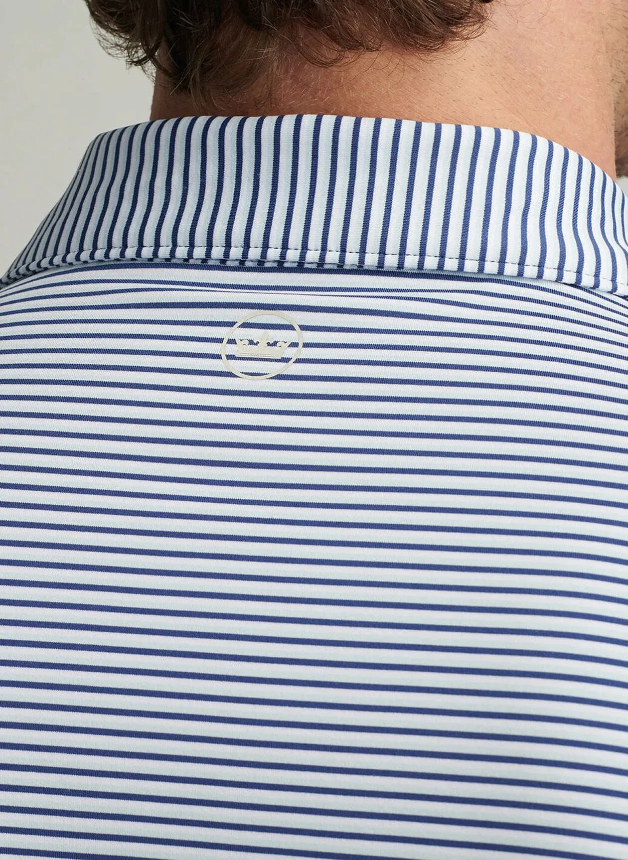 Linden Perf Jersey Polo (Navy)