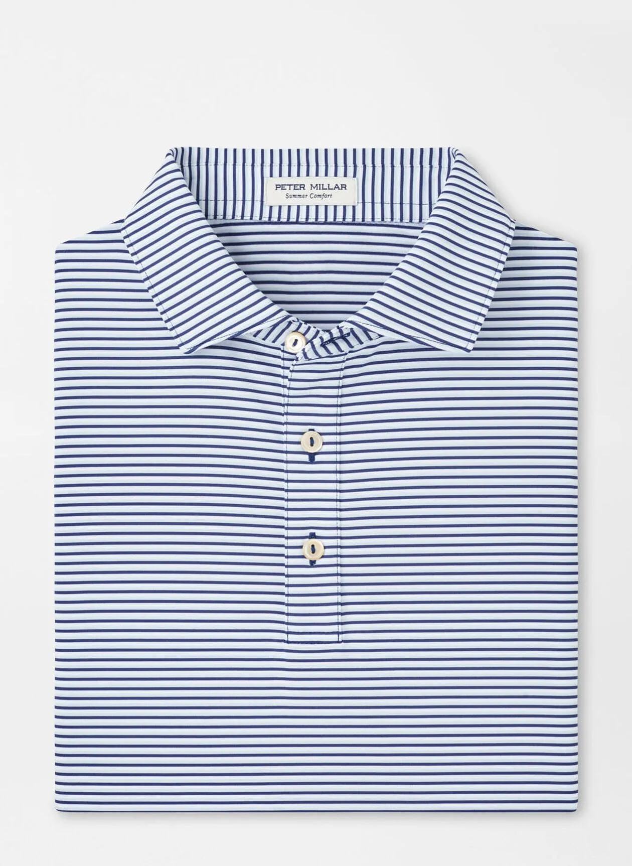 Linden Perf Jersey Polo (Navy)