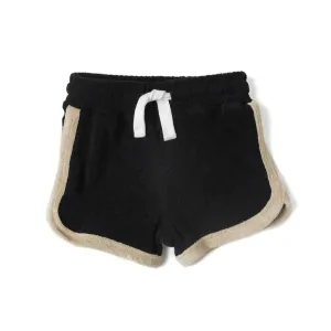 Little Bipsy Terry Cloth Track Short - Black