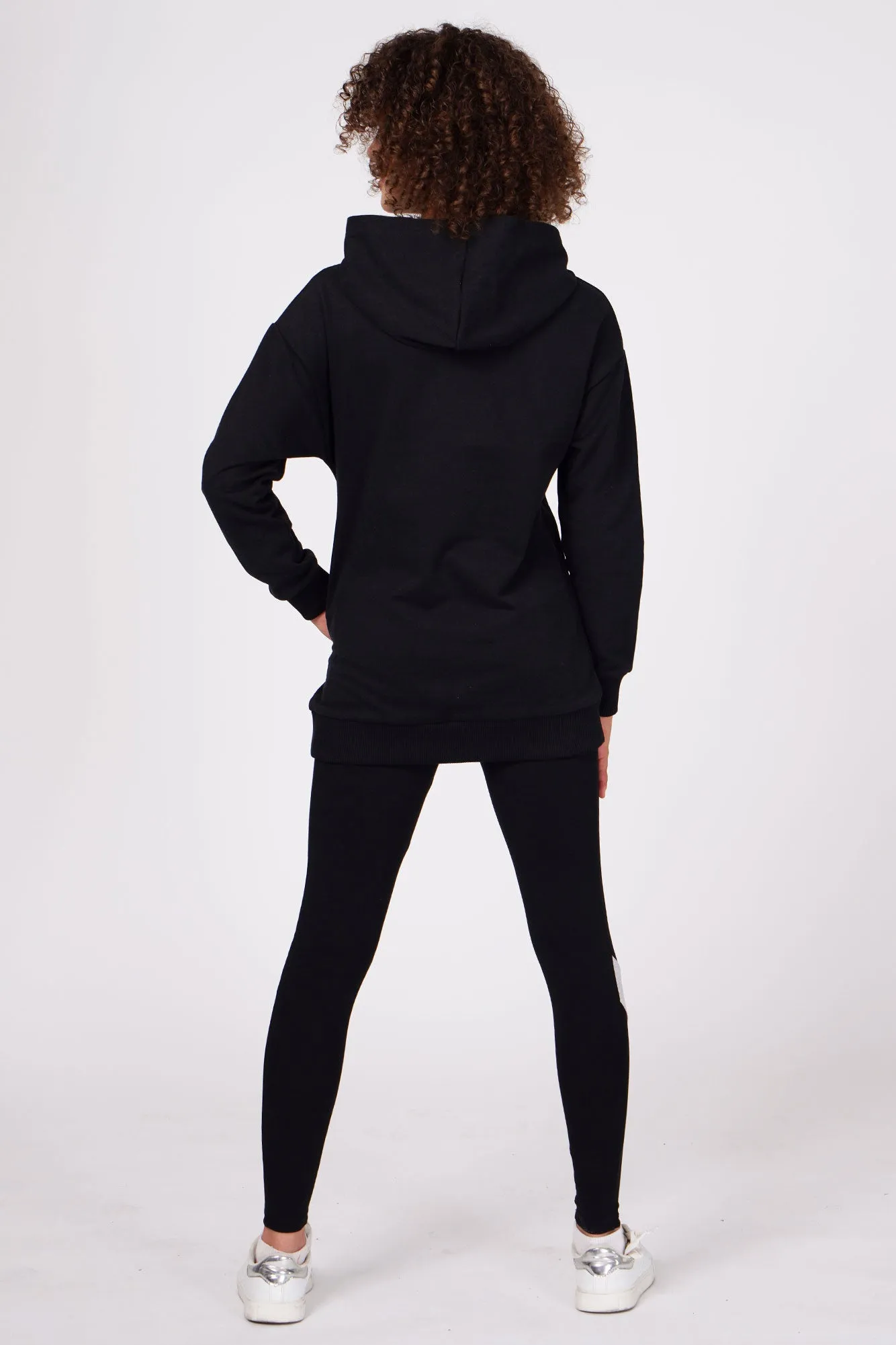 Longline Logo Hoodie