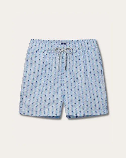 LOVE BRAND & CO | Men's Staniel Swim Shorts | Star Dancer Blue
