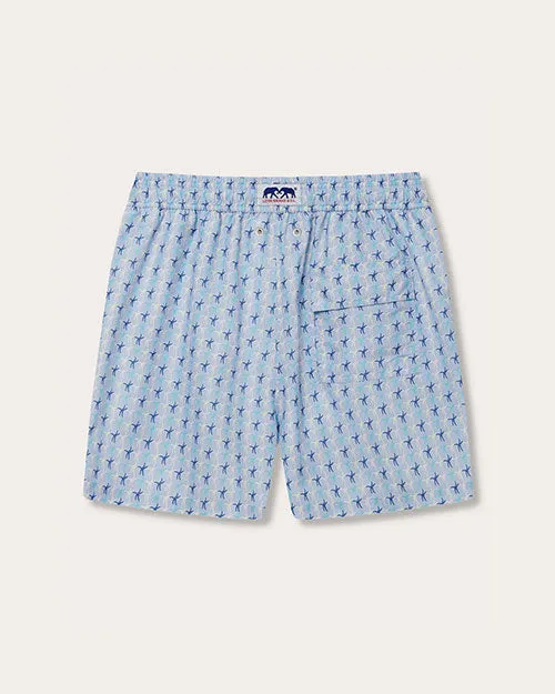 LOVE BRAND & CO | Men's Staniel Swim Shorts | Star Dancer Blue