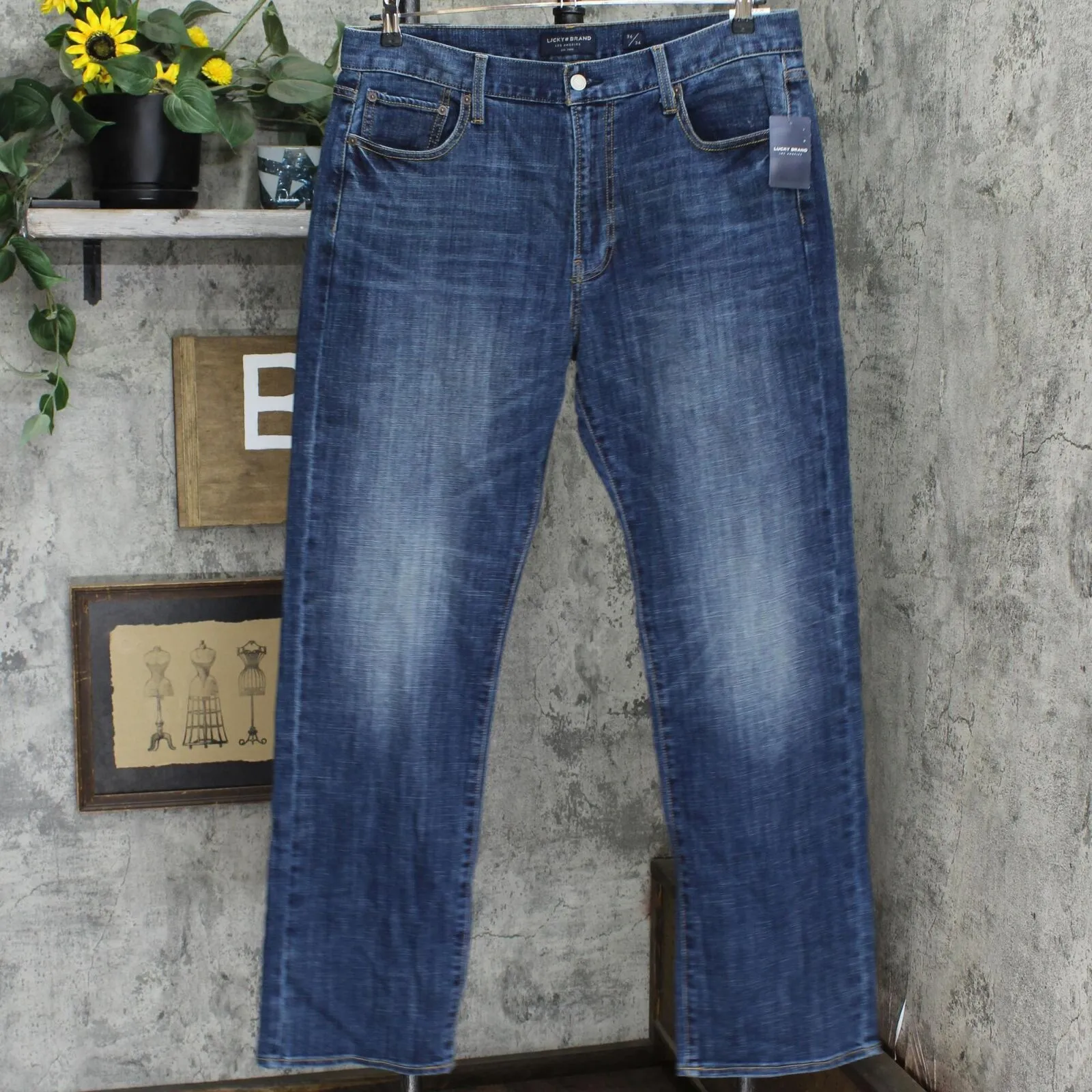 Lucky Brand Men's 181 Relaxed Straight Fit Stretch Jeans
