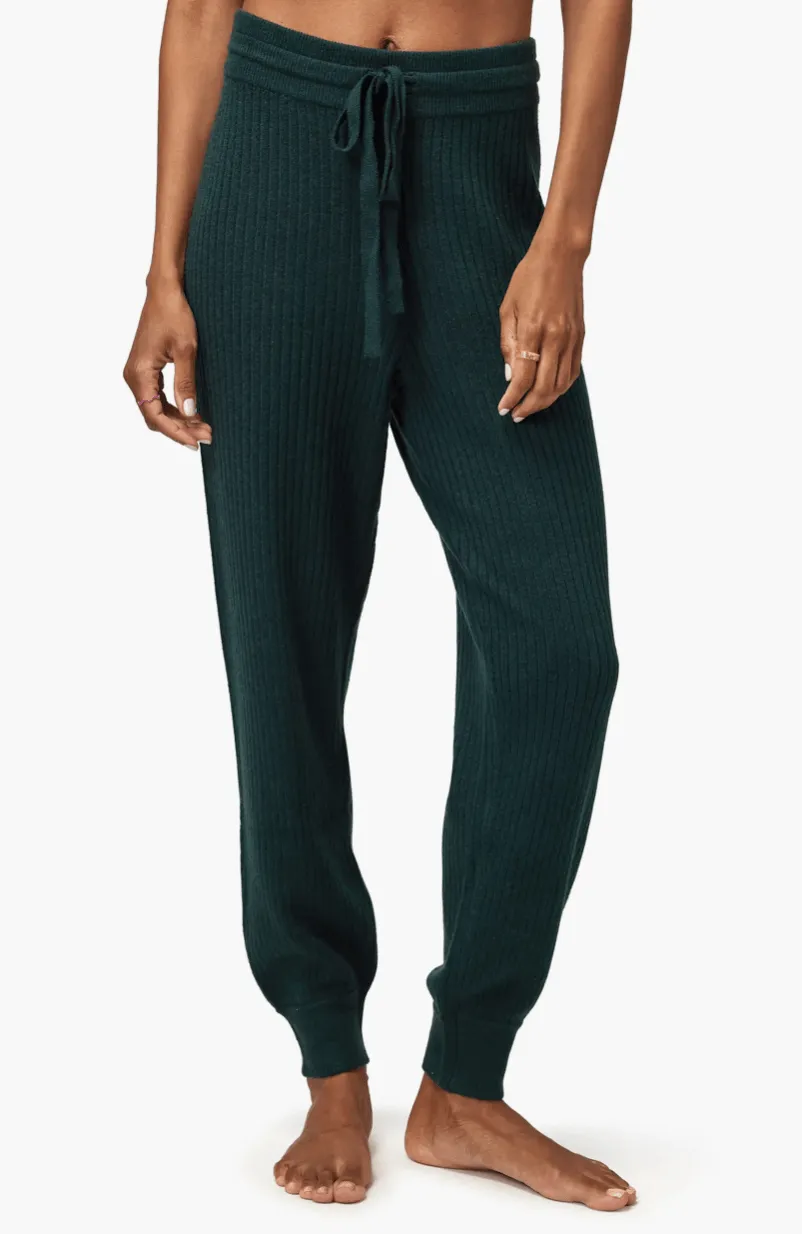 Luxe Essential Rib Jogger by Spiritual Gangster | Deep Forest