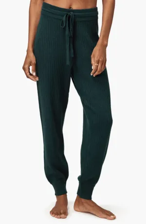 Luxe Essential Rib Jogger by Spiritual Gangster | Deep Forest