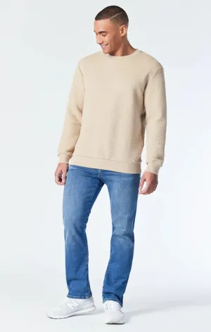 MAVI MATT RELAXED STRAIGHT LEG JEANS - MID USED ORGANIC