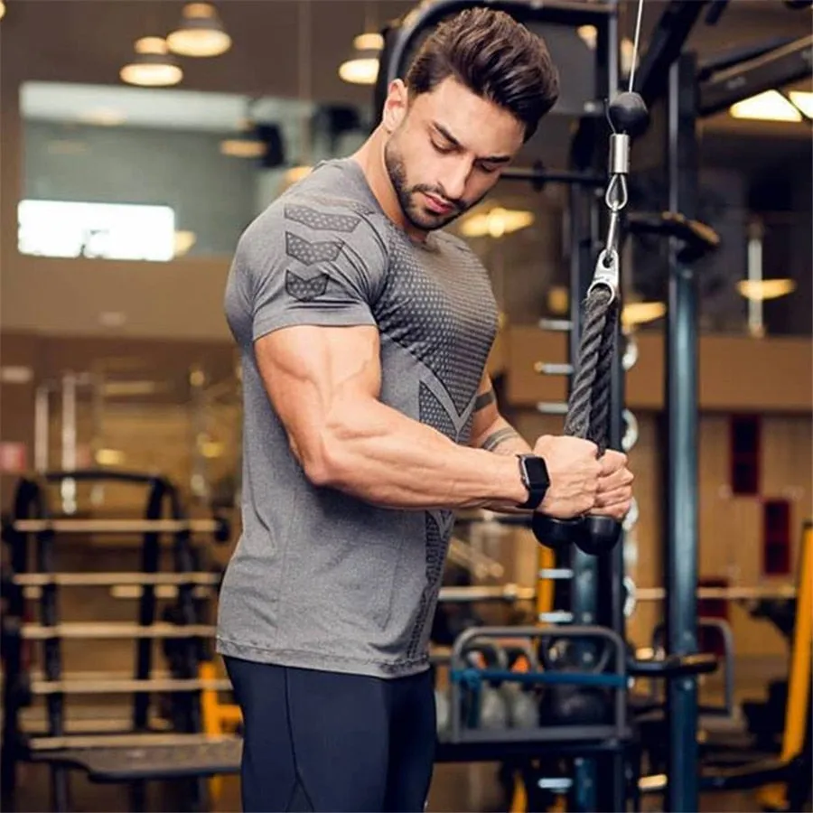 Men  Skinny Compression Quick dry  Fitness T-shirt