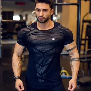 Men  Skinny Compression Quick dry  Fitness T-shirt