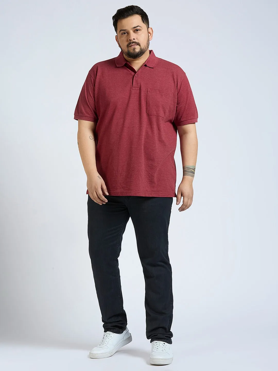 Men's Dark Grey Regular Fit Denim Jeans