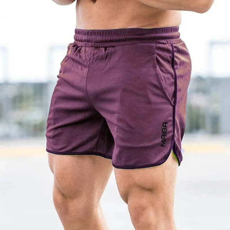 Men's Fitness Gym Shorts Quick Dry Breathable Mesh