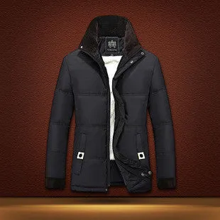 Mens High Jacket Men Thicken Waterproof Windproof Down Coat Jackets Plus Size Casual Outerwear Parka