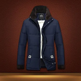 Mens High Jacket Men Thicken Waterproof Windproof Down Coat Jackets Plus Size Casual Outerwear Parka