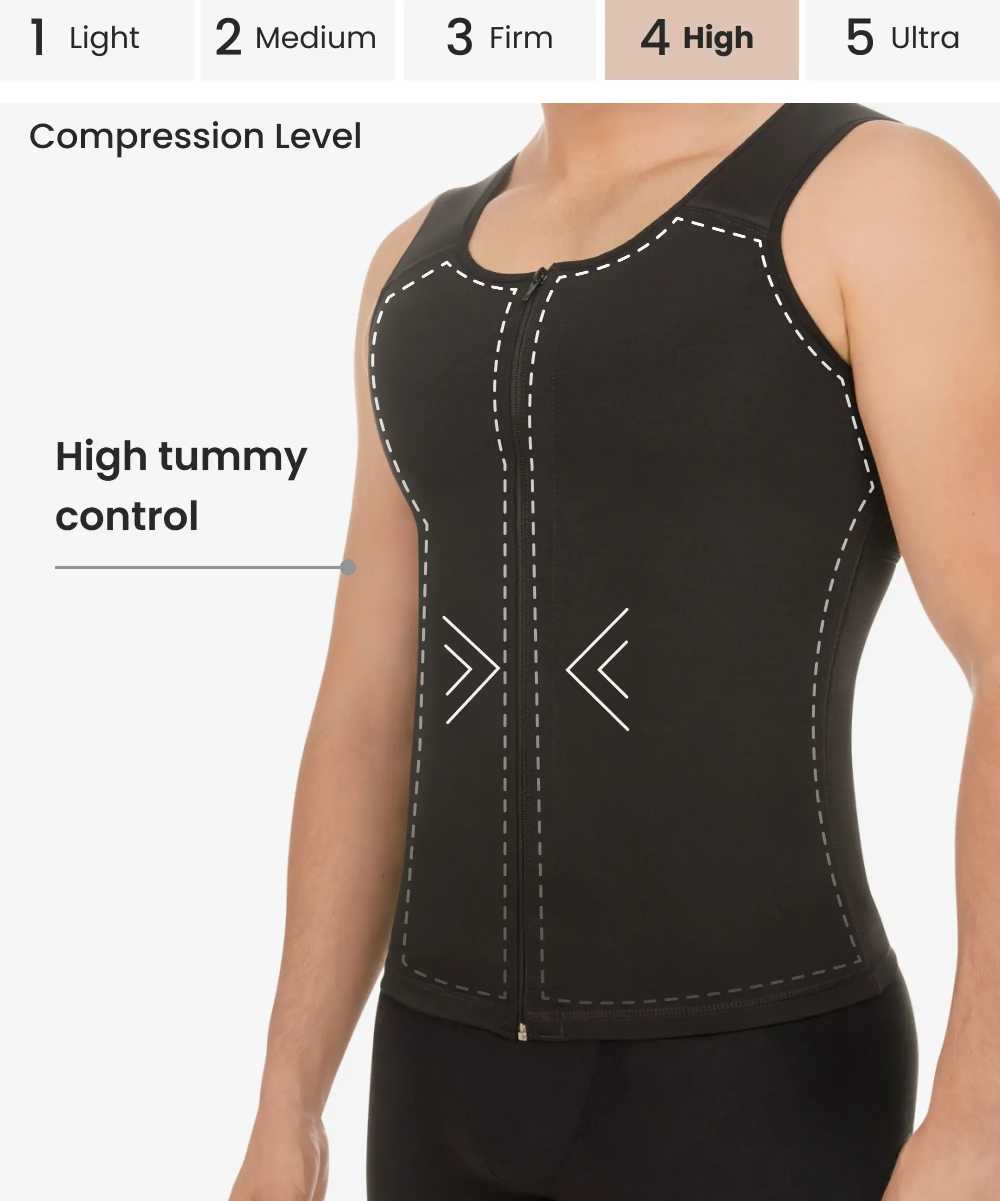 Men’s posture corrector thermal vest - Style 7005