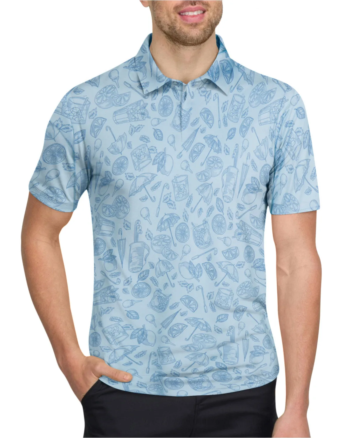 Men’s Print Golf Polos