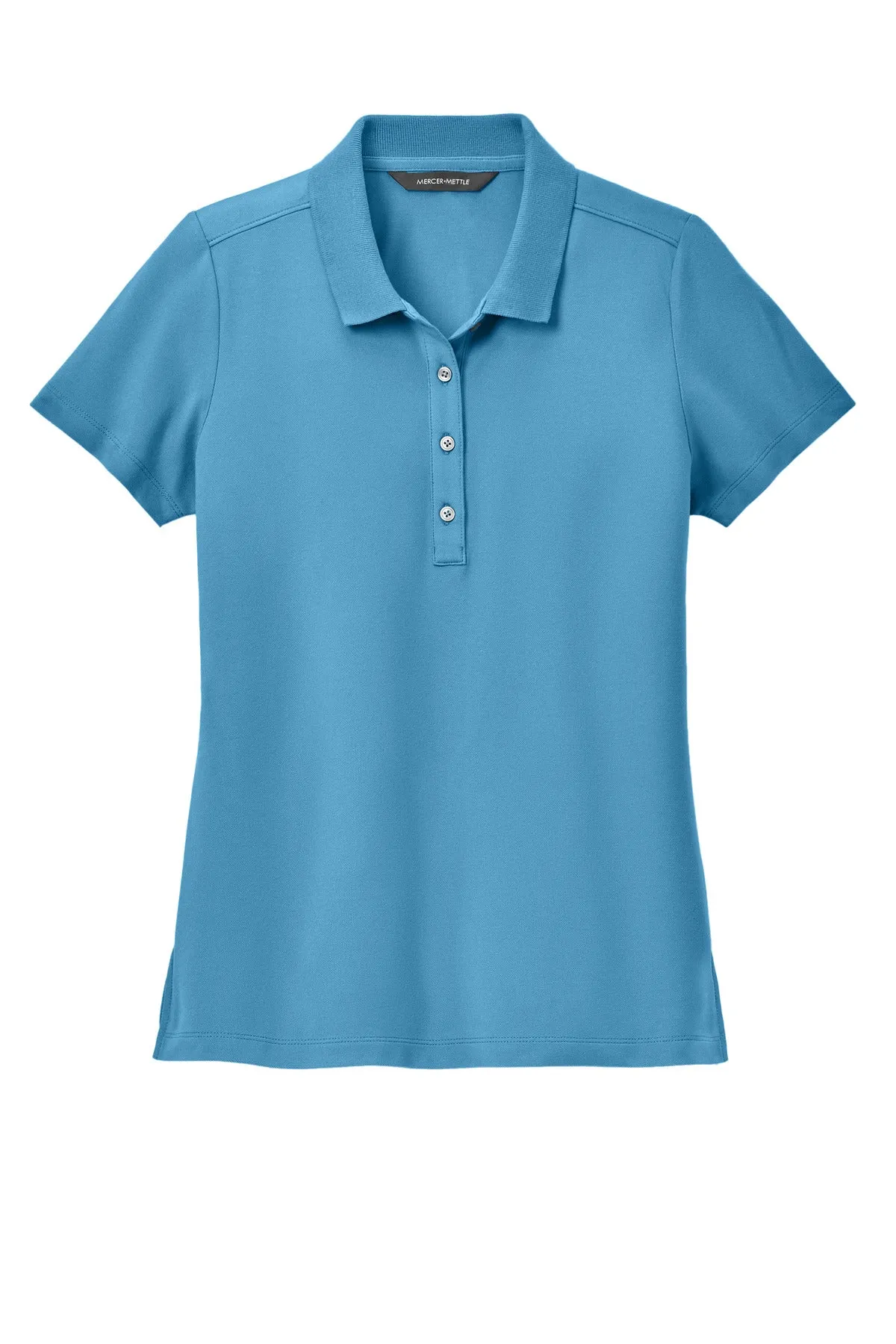 Mercer Mettle Women's Stretch Pique Polo MM1005 Parisian Blue