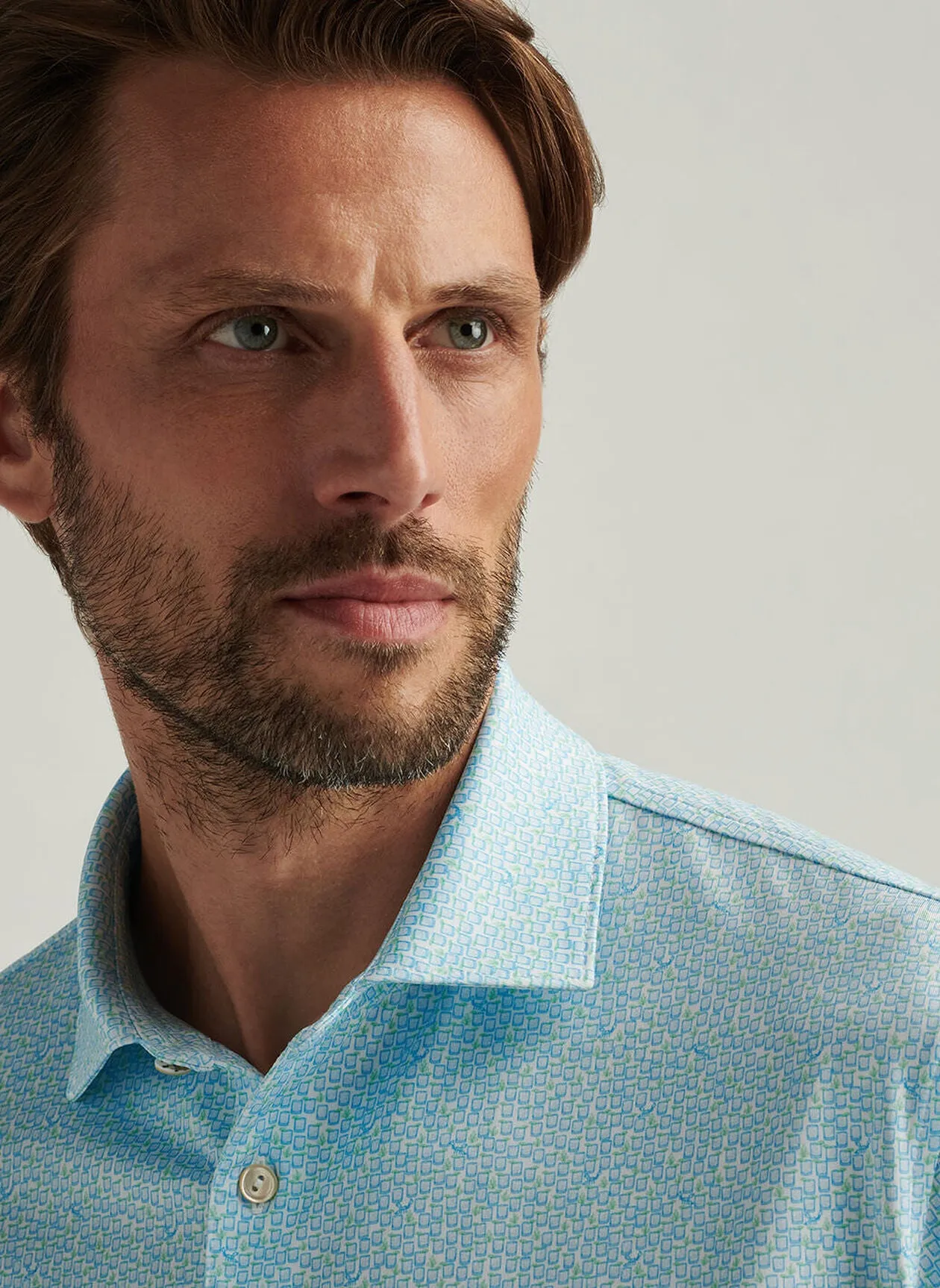 Mezcal Performance Jersey Polo by Peter Millar - White