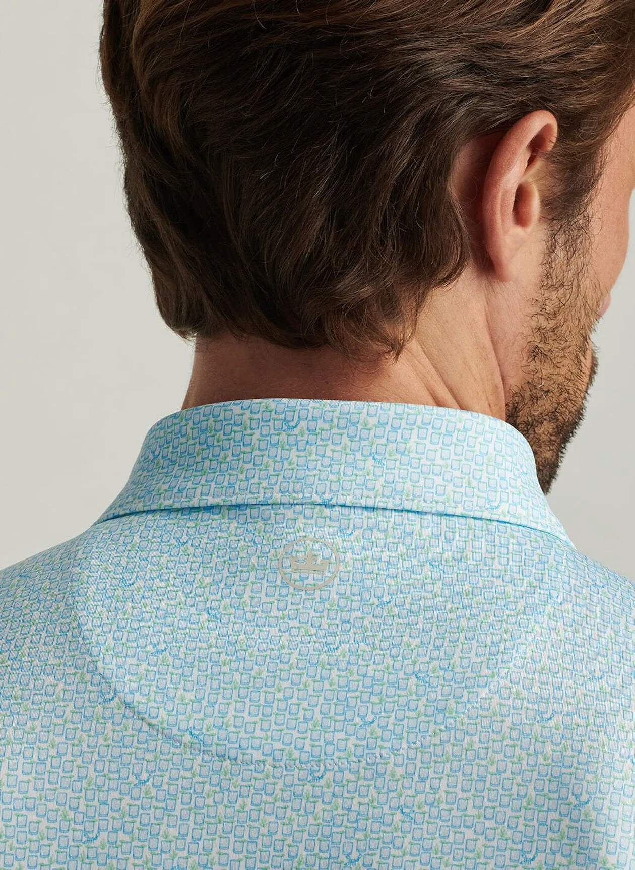Mezcal Performance Jersey Polo by Peter Millar - White