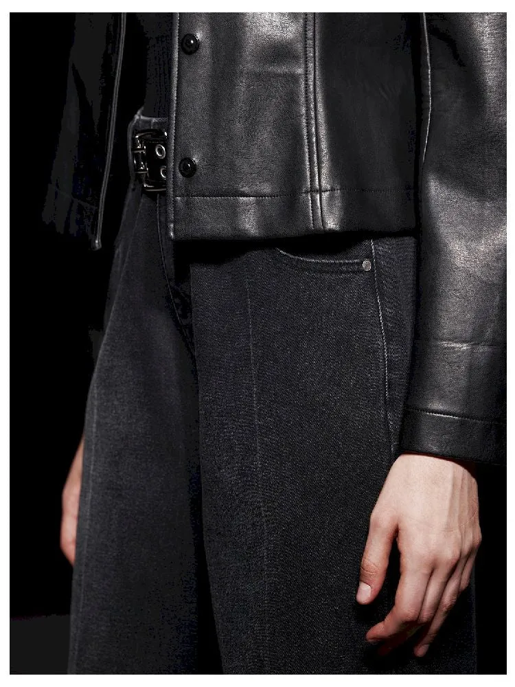 Midline Relaxed Fit Black Jeans