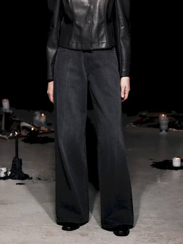 Midline Relaxed Fit Black Jeans