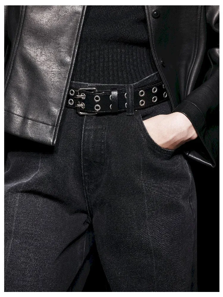 Midline Relaxed Fit Black Jeans