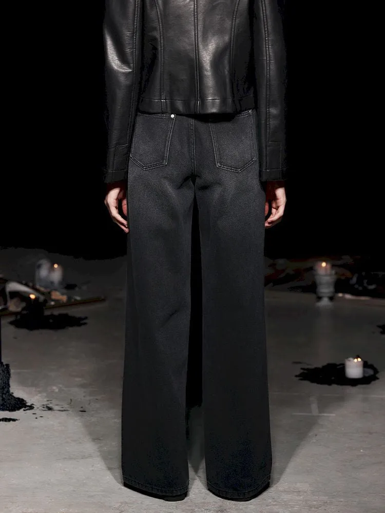 Midline Relaxed Fit Black Jeans