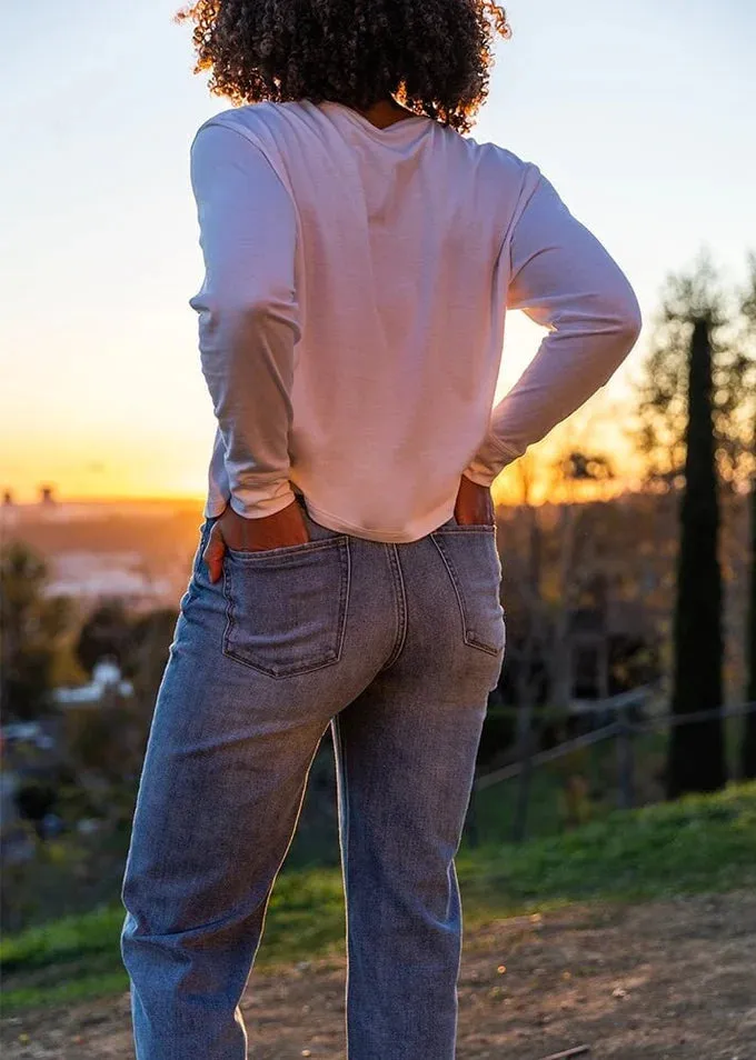 Midweight Denim High Rise Arc in Vintage Tint