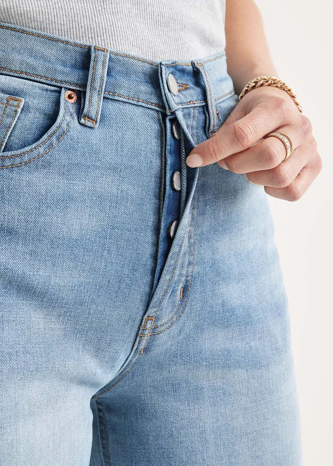 Midweight Denim High Rise Arc in Vintage Tint