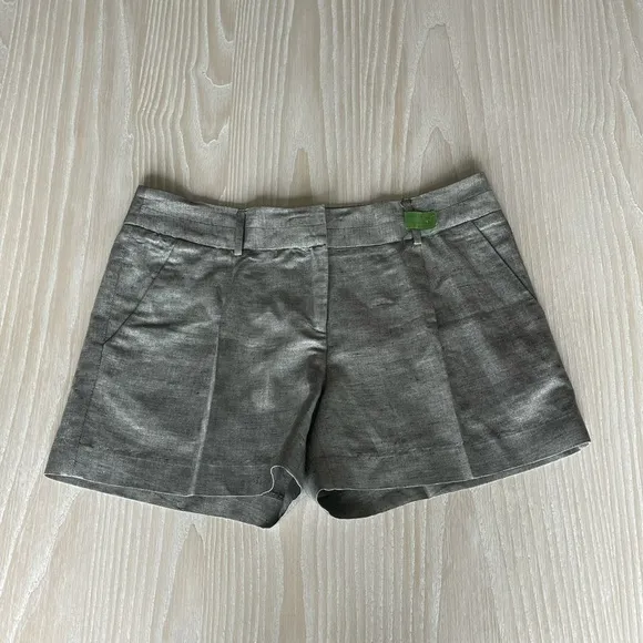 Milly pleated grey shorts size 8
