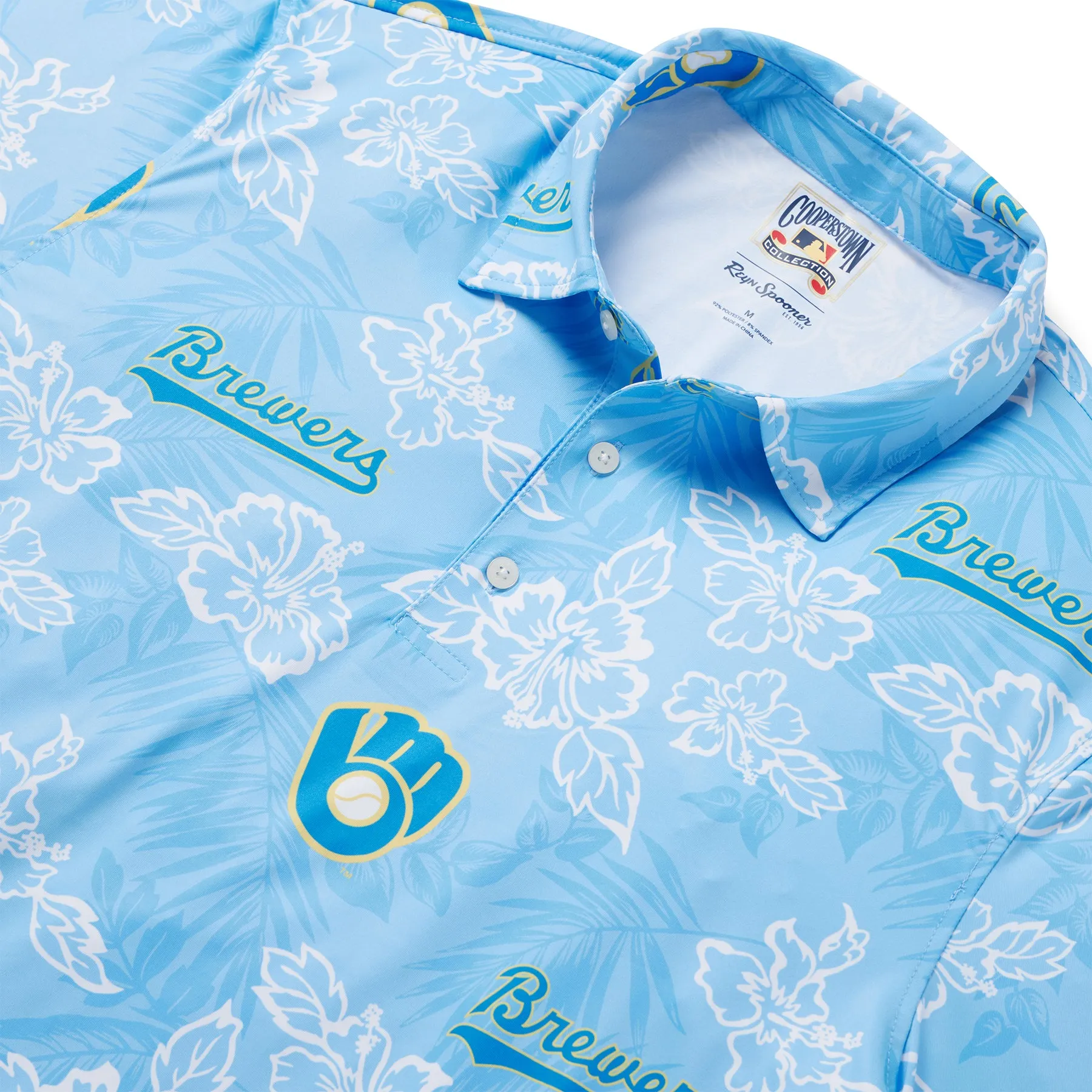 MILWAUKEE BREWERS COOPERSTOWN PERFORMANCE POLO