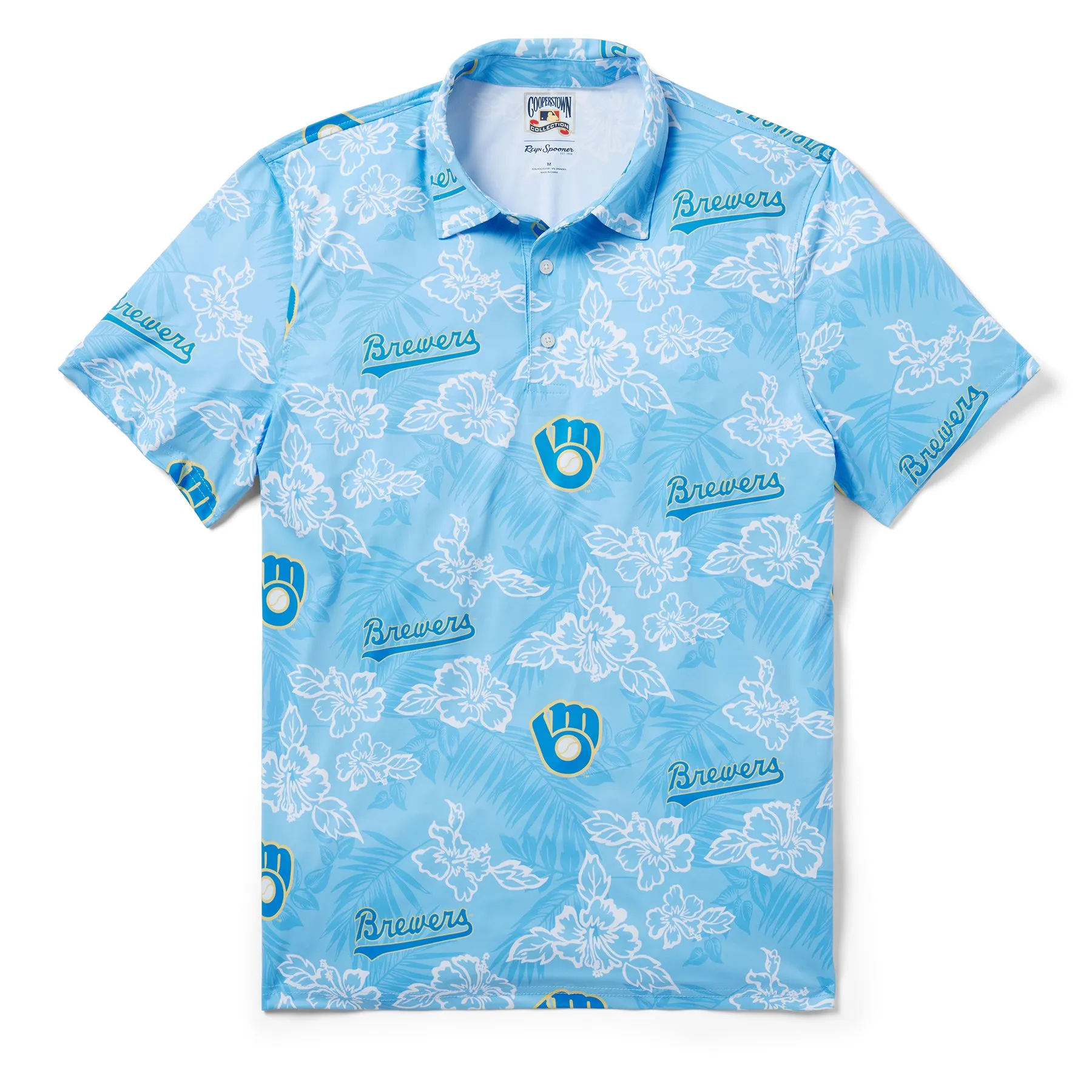 MILWAUKEE BREWERS COOPERSTOWN PERFORMANCE POLO
