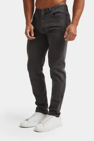 Muscle Fit Jeans in Dark Grey