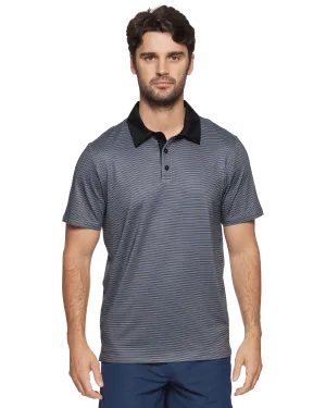 MVP KIAWAH CONTRAST COLLAR MINI STRIPE POLO