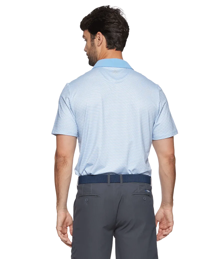 MVP KIAWAH CONTRAST COLLAR MINI STRIPE POLO