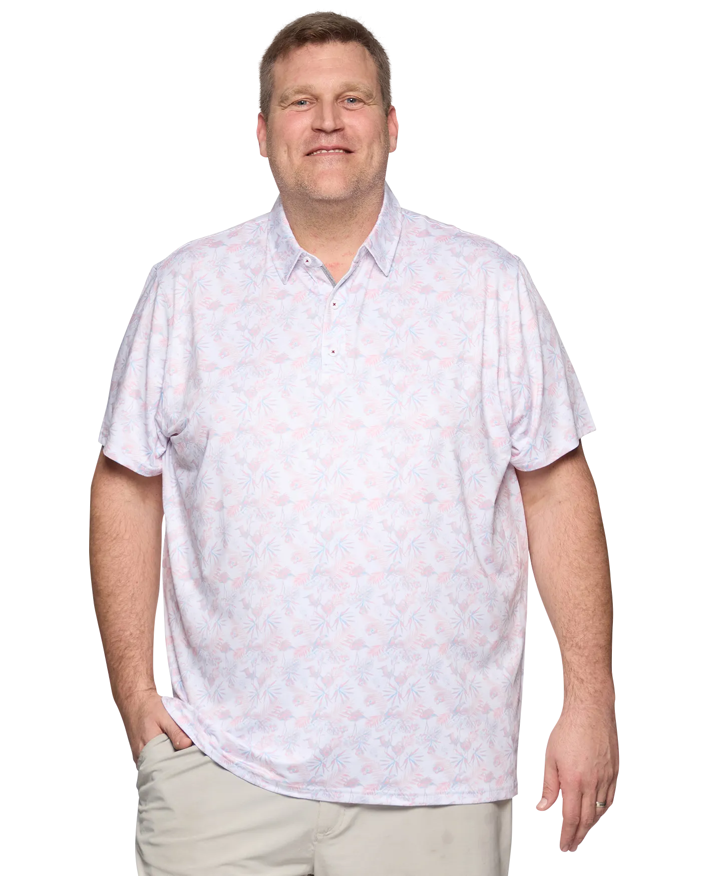 MVP PASADENA TOUCAN PRINT POLO BIG & TALL
