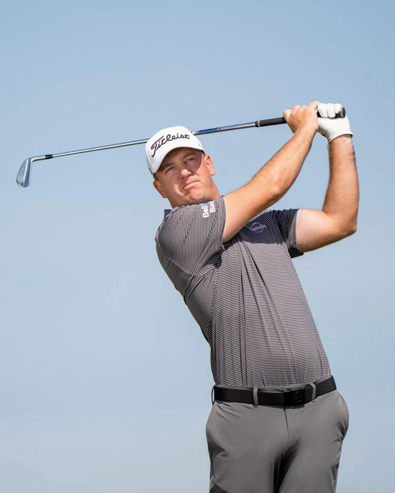 NAPLES STRIPED PERFORMANCE POLO