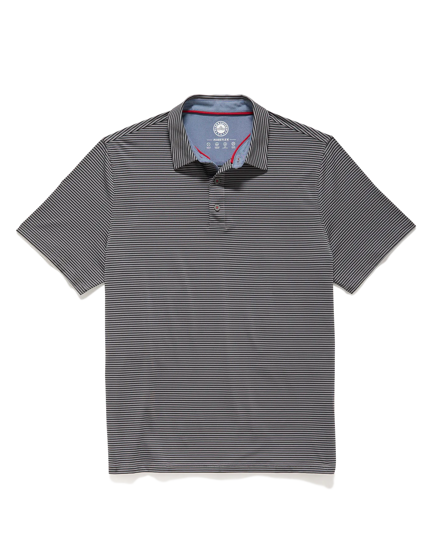 NAPLES STRIPED PERFORMANCE POLO